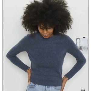 Soft wool crewneck sweater, brown, S, Entireworld